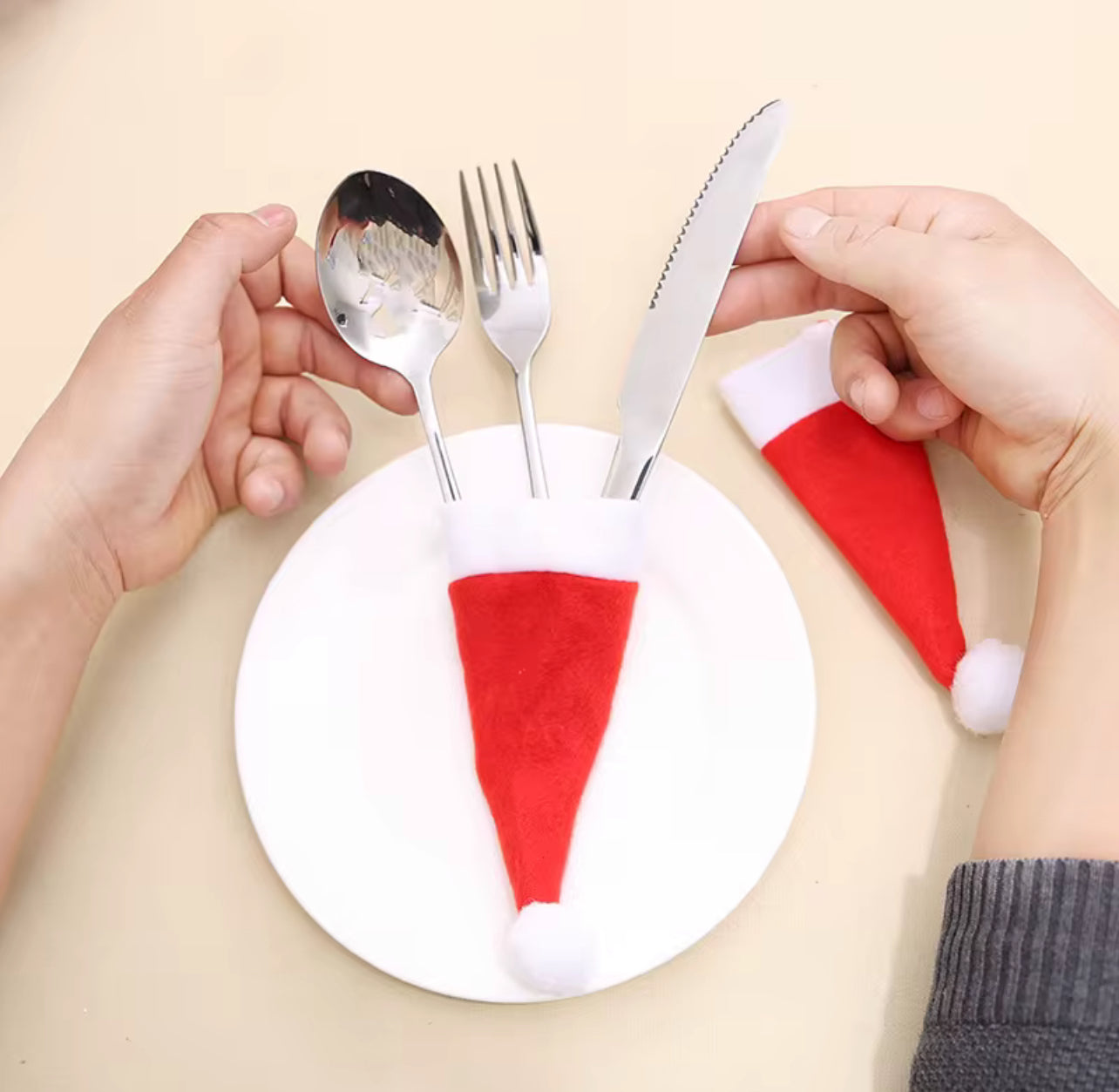 Set de 10 gorros navideños