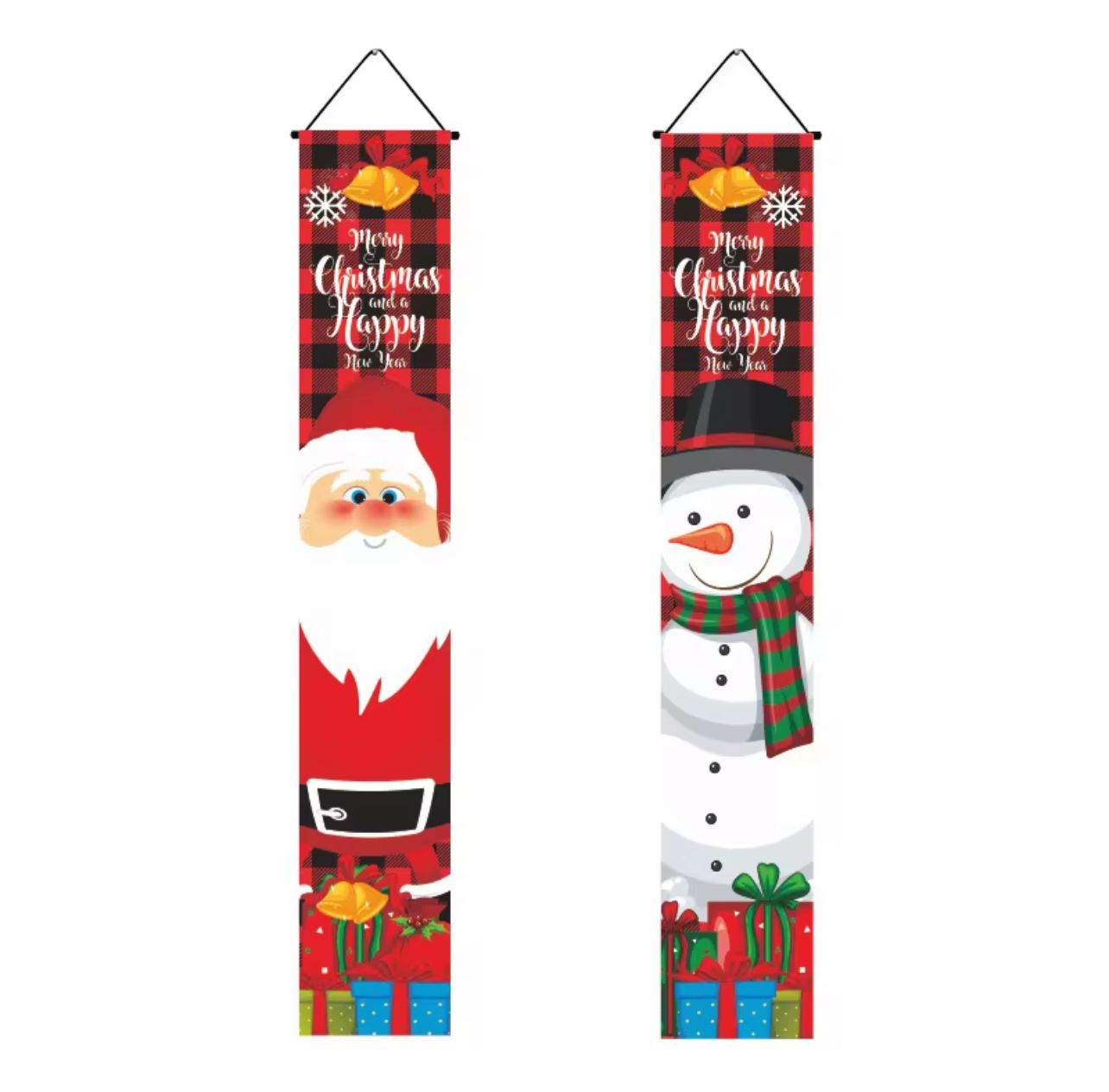 Set de 2 banners navideños