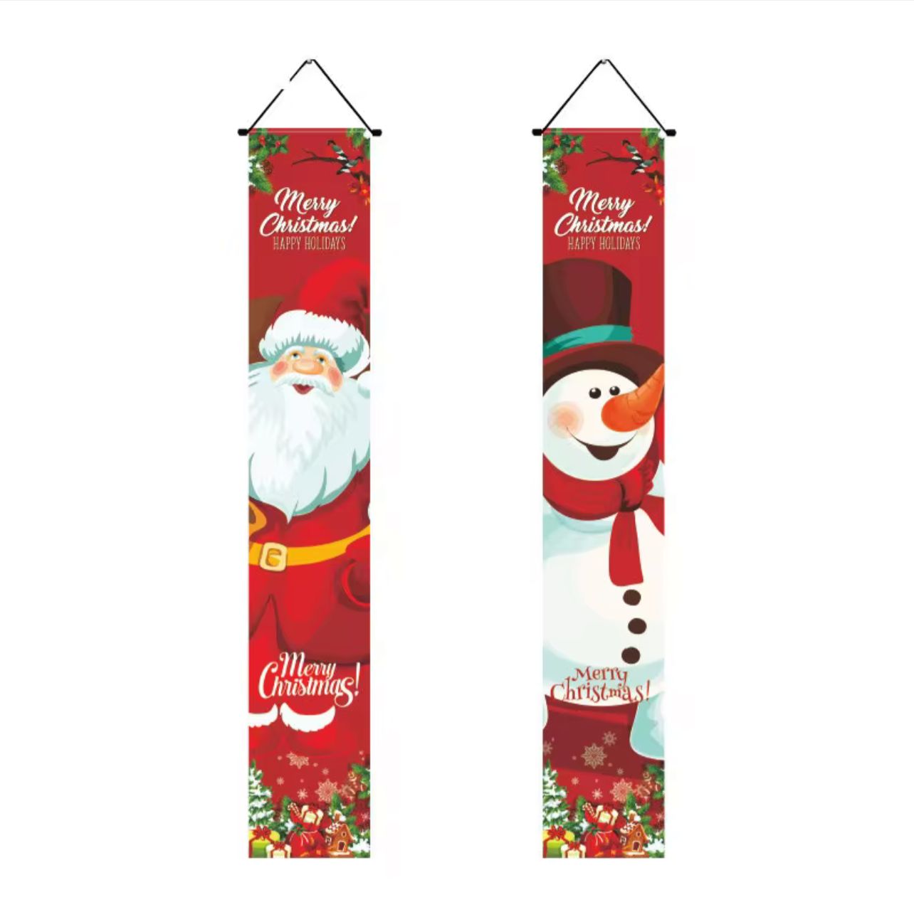 Set de 2 banners navideños