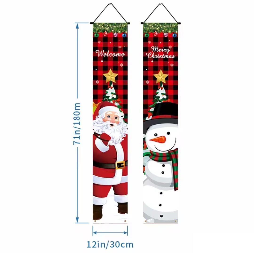 Set de 2 banners navideños