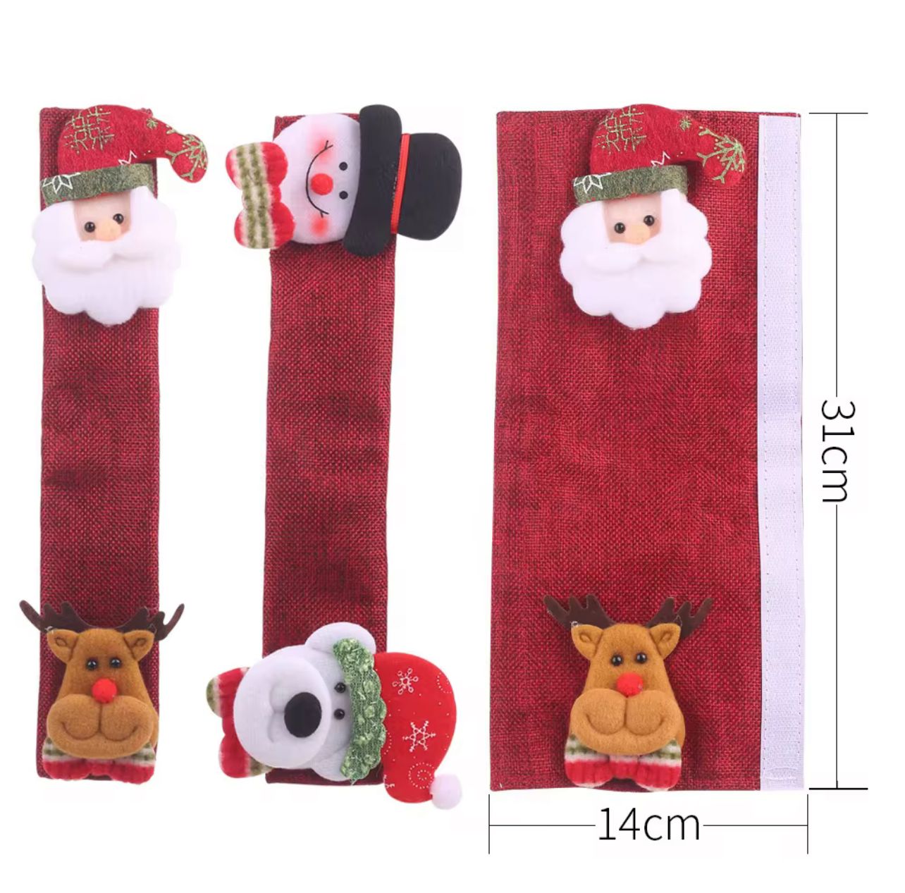 Set de 4 agarraderos navideños