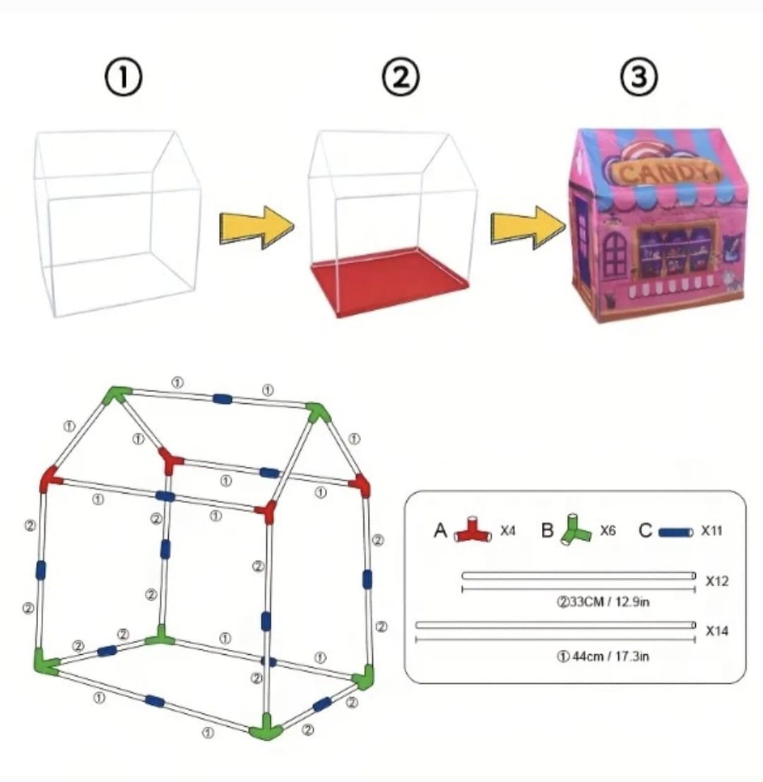 Casa de Juegos tipo tienda para niños