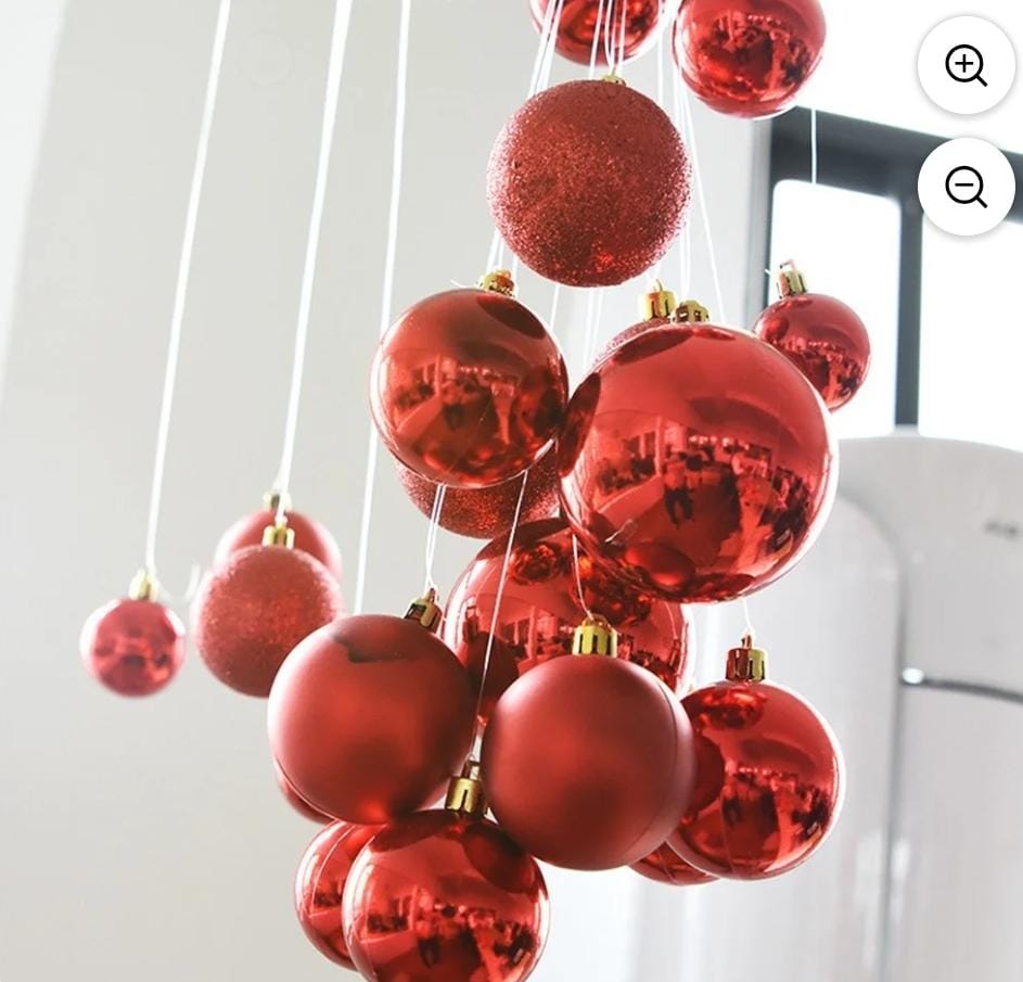 Set de 24 esferas Navideñas