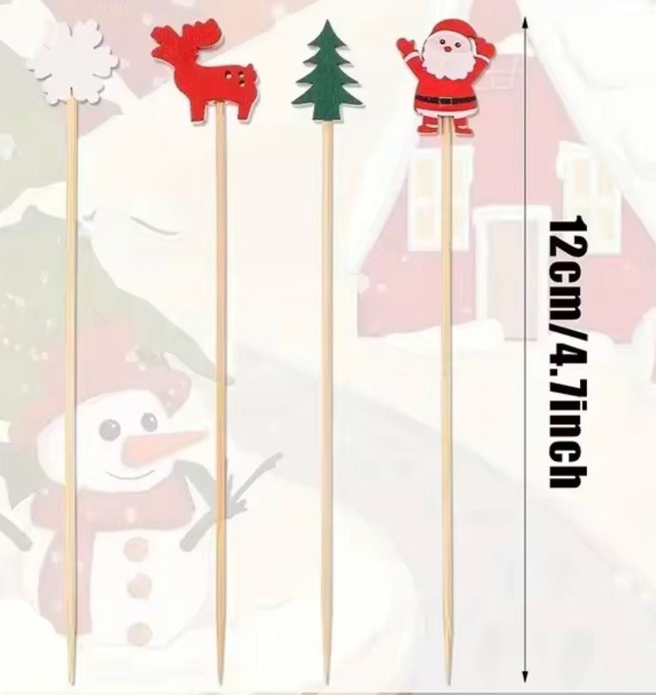 Set 100 palillos navideños