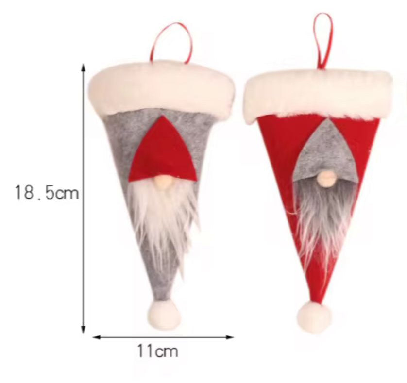 Set de 4 gorros de gnomo para cubiertos