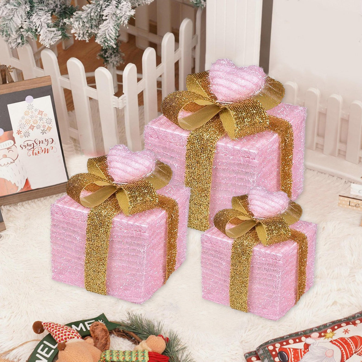 CAJAS DE REGALO CON LUZ LED🎁✨