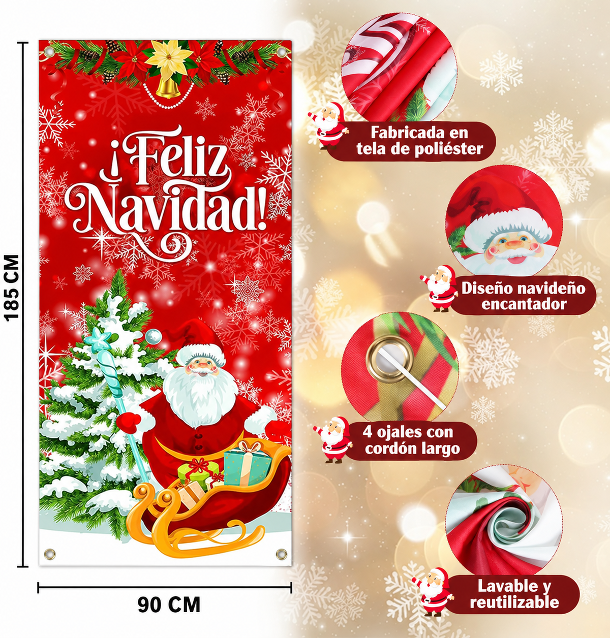 🎄🎅BANNER PARA PUERTA NAVIDEÑOS🚪