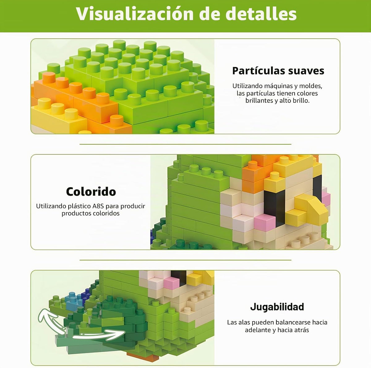 🐦🧩 MINI BLOQUES DE PÁJAROS 🌈✨