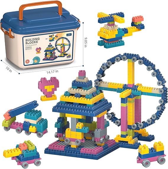 CAJA DE BLOQUES DE LEGO 600 PIEZAS✨