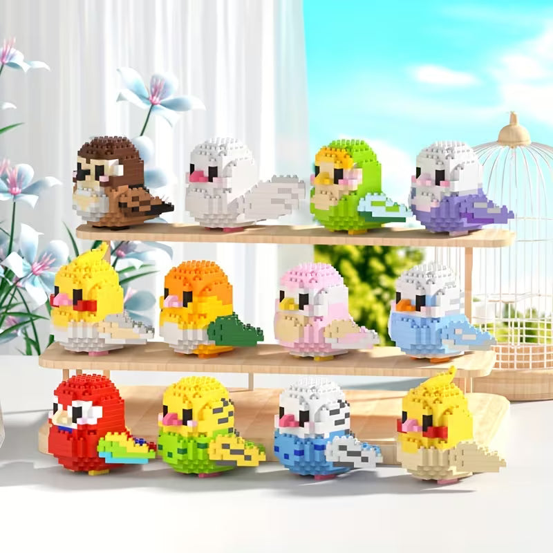 🐦🧩 MINI BLOQUES DE PÁJAROS 🌈✨