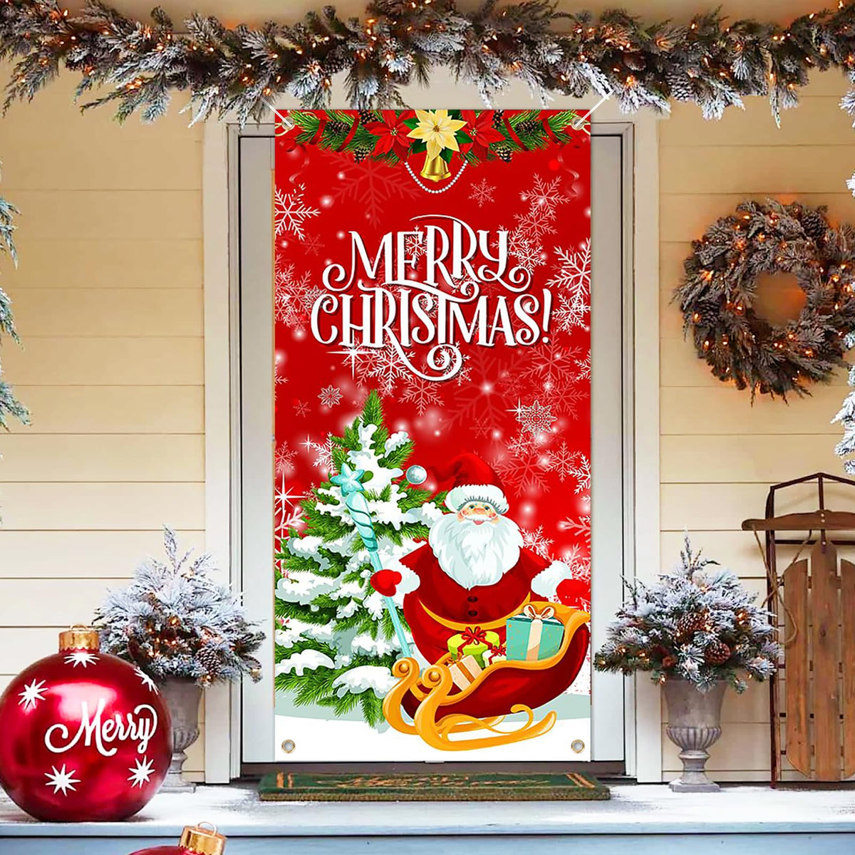 🎄🎅BANNER PARA PUERTA NAVIDEÑOS🚪