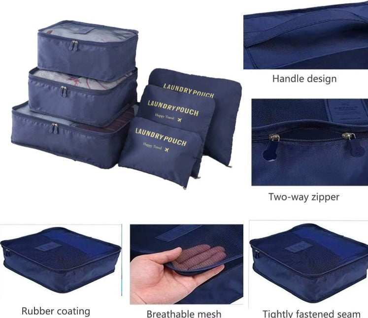 Set organizador de maleta 6 piezas