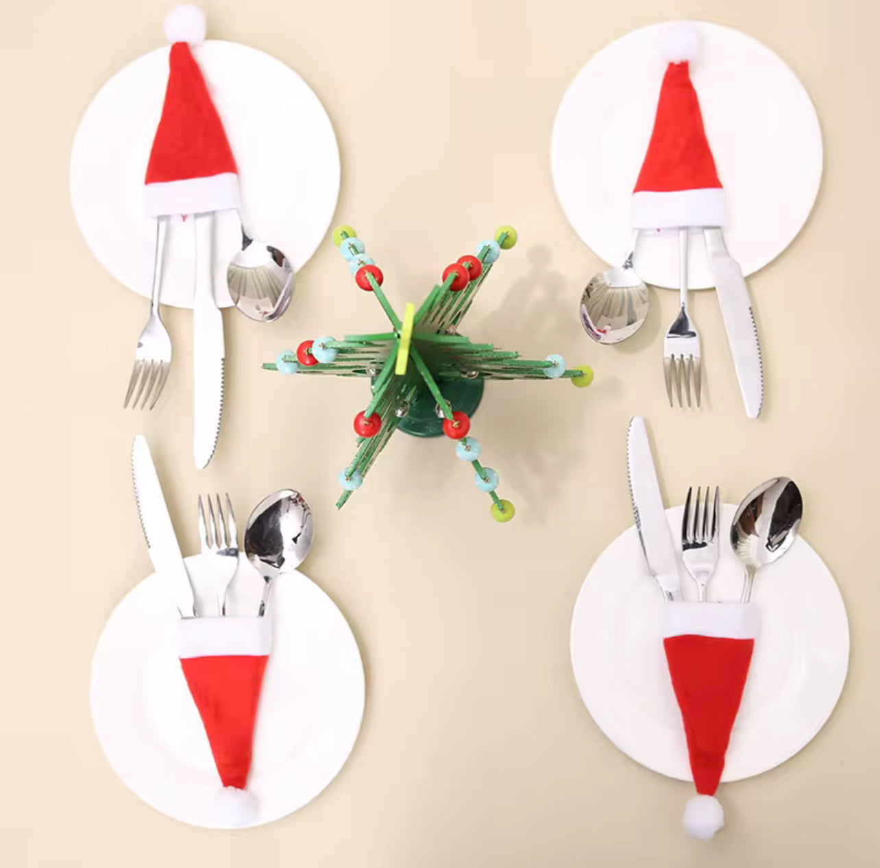 Set de 10 gorros navideños