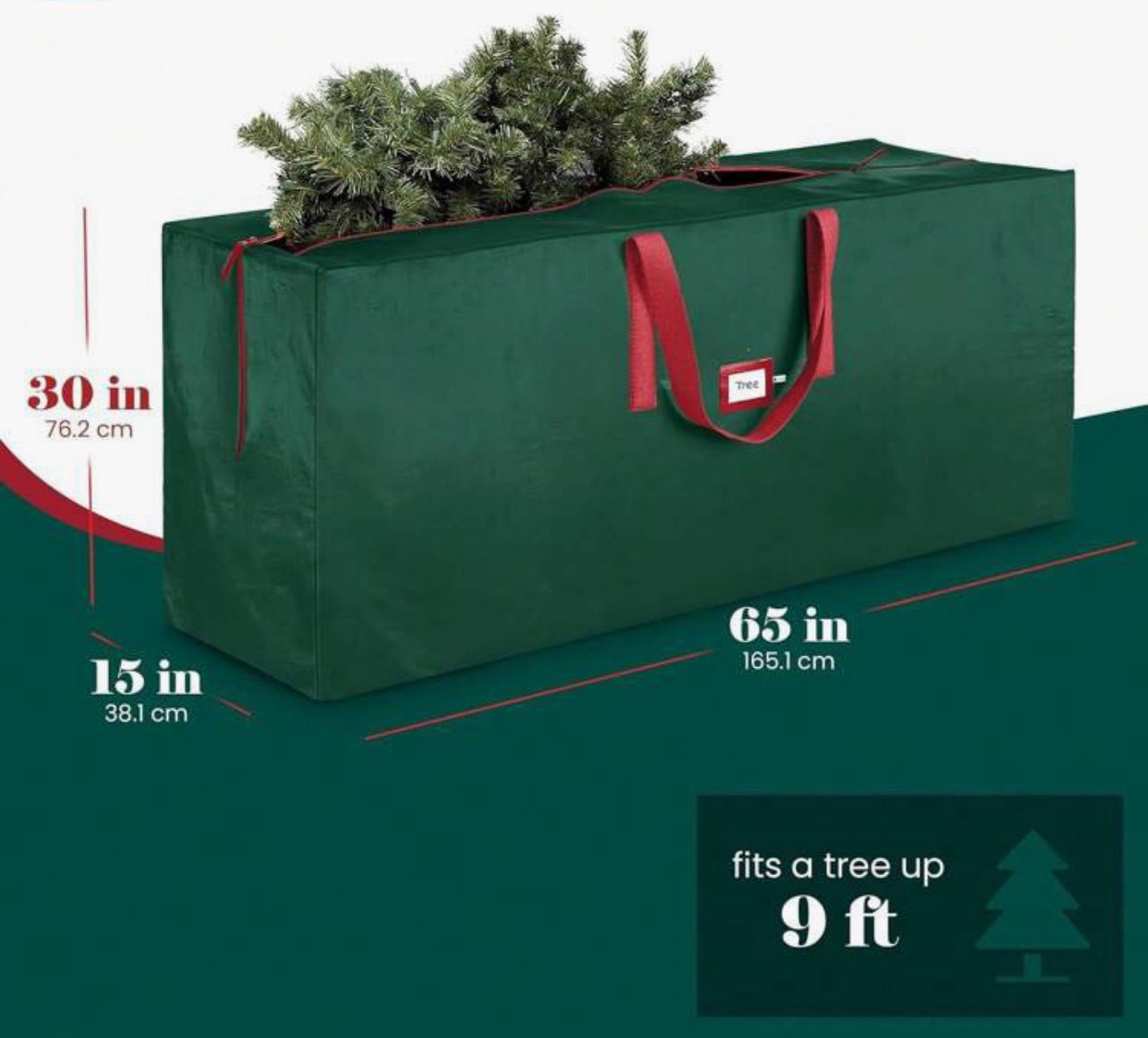 Bolsa árbol de navidad de 9 pies