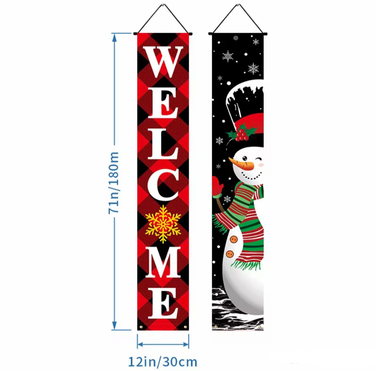 Set de 2 banners navideños
