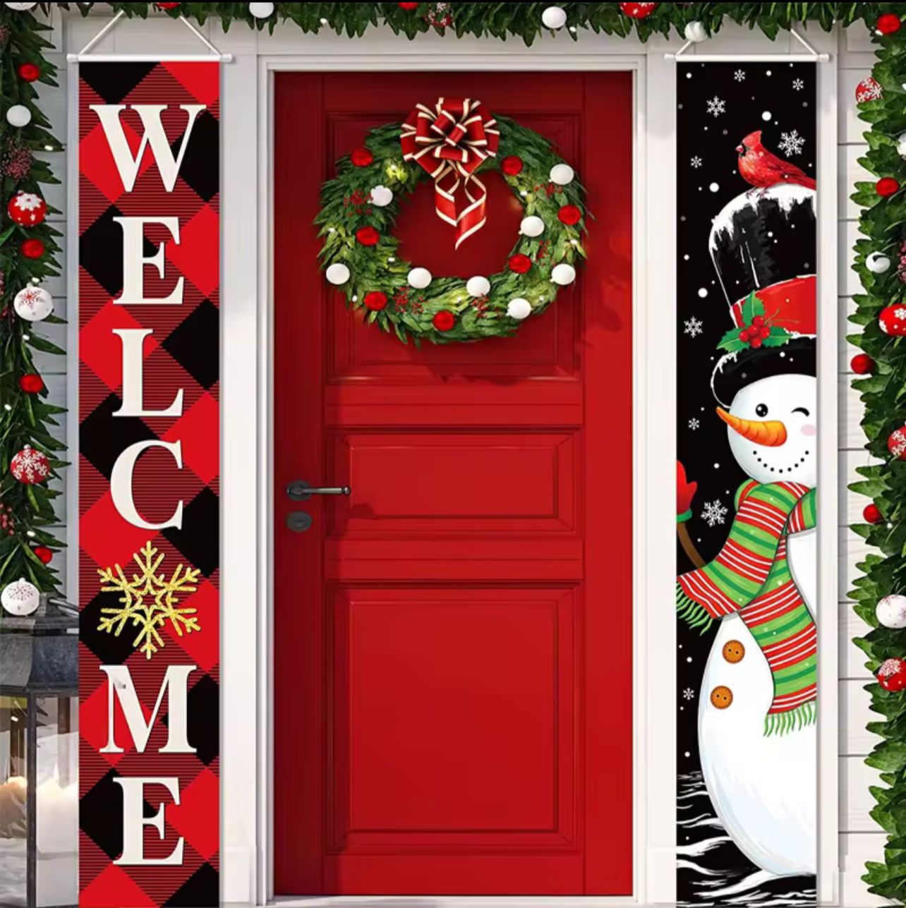Set de 2 banners navideños