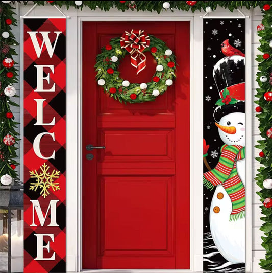 Set de 2 banners navideños