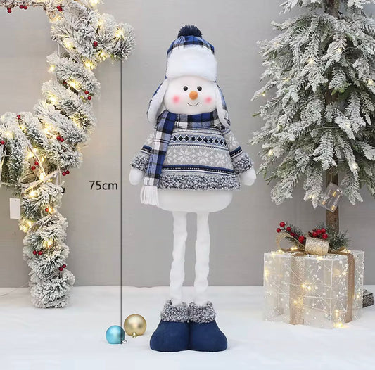 Muñeco navideño extensible - 75 cm