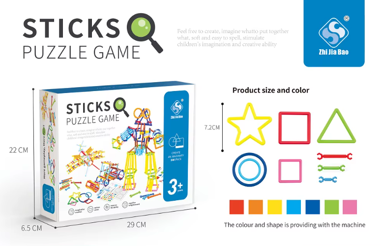 Juego de Palitos de Construcción
