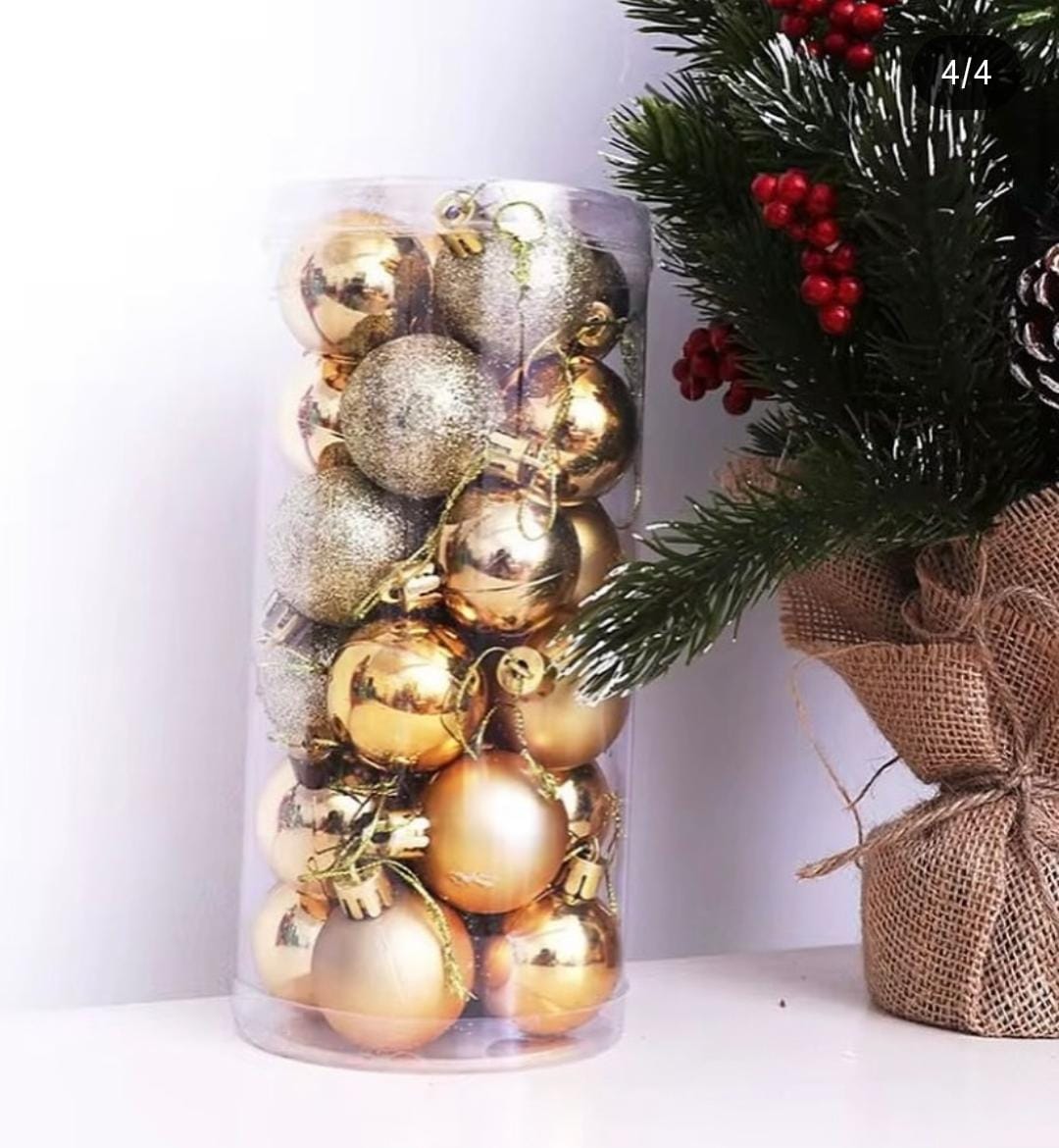Set de 24 esferas Navideñas