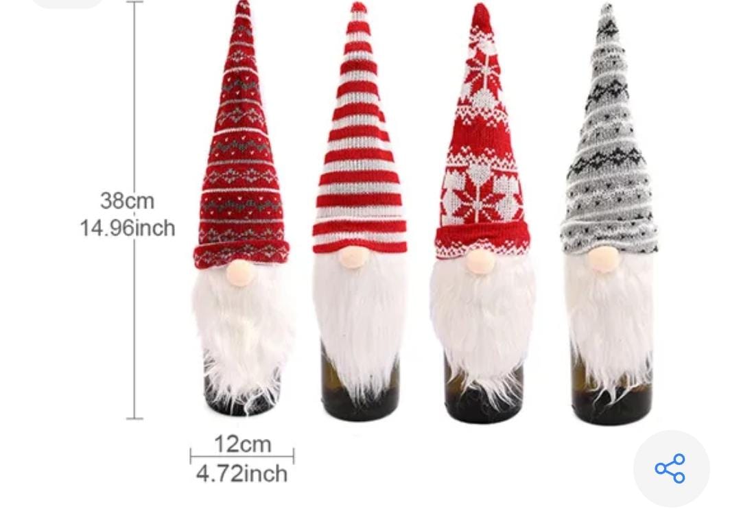 Gorros Navideños para botellas