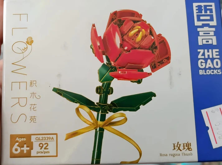FLOR LEGO ESTILO ROSA 🌹