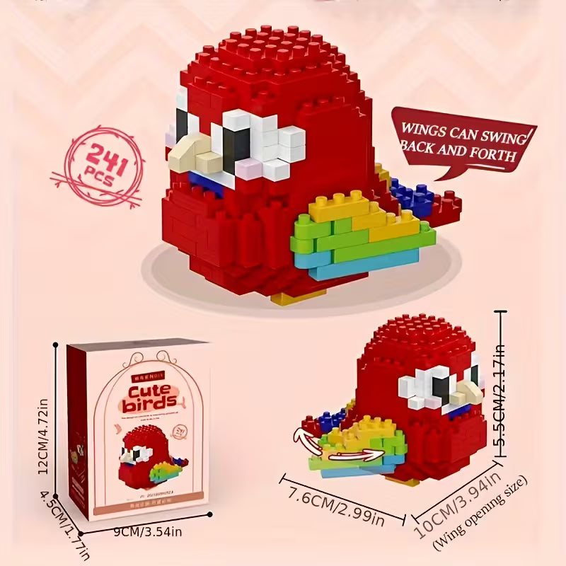 🐦🧩 MINI BLOQUES DE PÁJAROS 🌈✨
