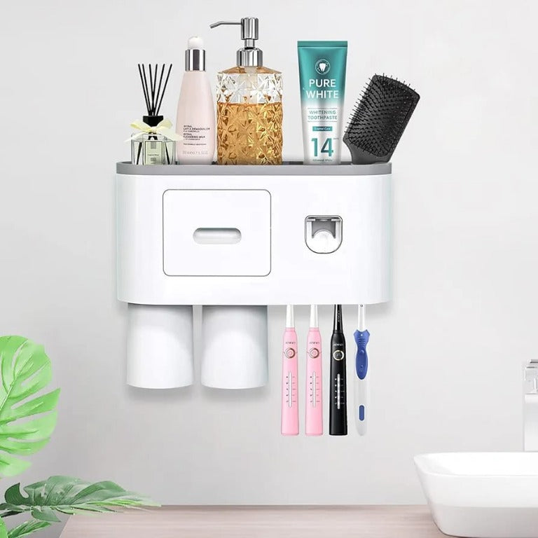 Organizador de baño multifuncional.