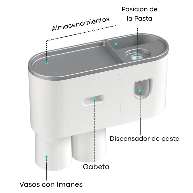 Organizador de baño multifuncional.