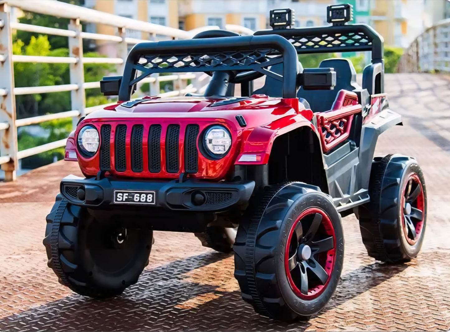 Carro Eléctrico Infantil Tipo Jeep 4x4