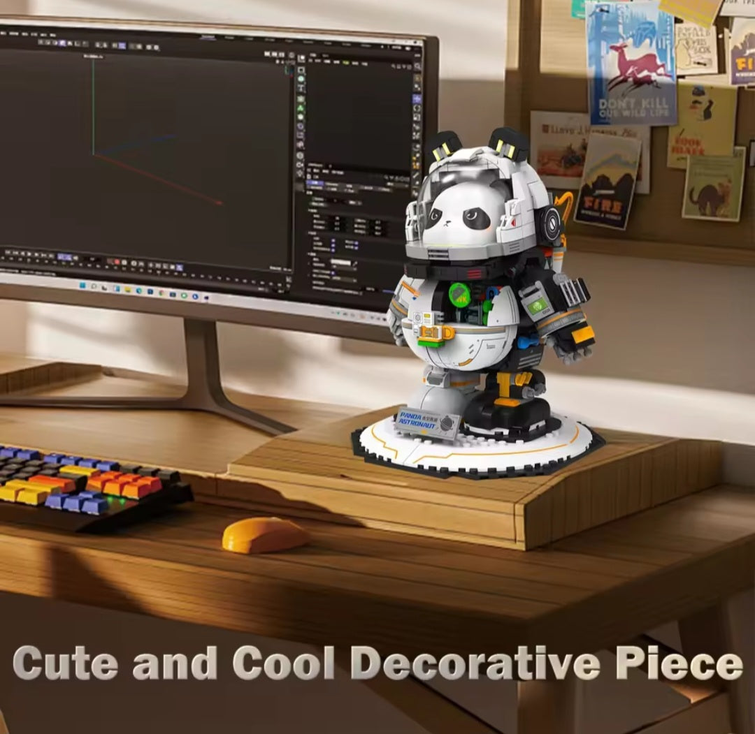 Set de bloques Panda Astronauta Espacial