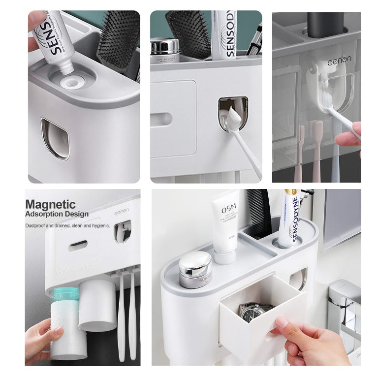 Organizador de baño multifuncional.