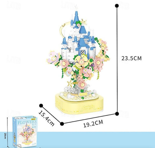🌸 Castillo de Flores – Set de Bloques de Construcción 🏰✨