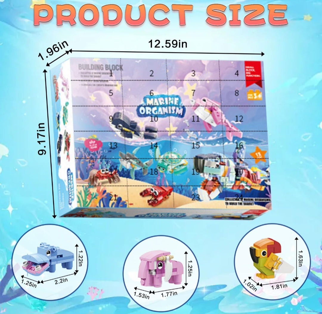 🌊🧩 Calendario de Adviento Bloques “Marine Organism” 🧩🌊