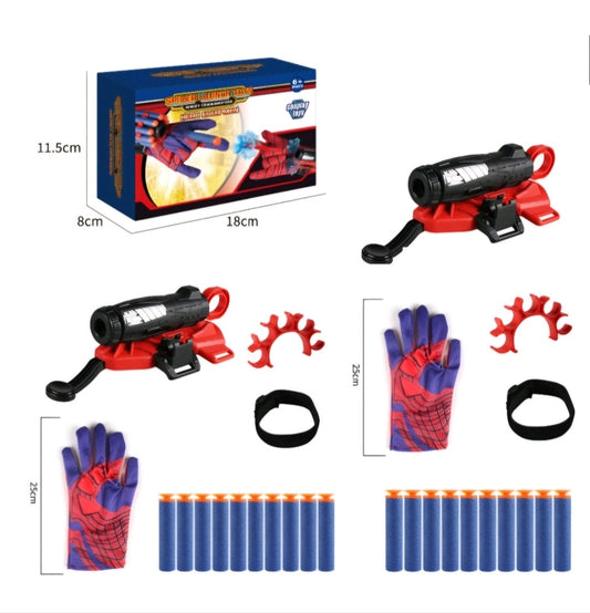 Conjunto de lanzadores inspirado en Spiderman