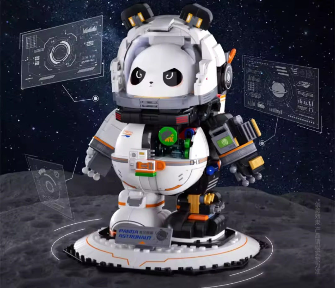 Set de bloques Panda Astronauta Espacial